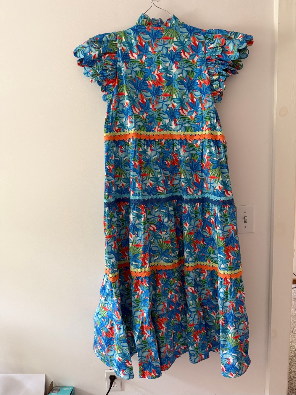 NWT Marie Collection by Victoria Dunn Beau Maxi Dress in Firecracker Blue Small - Picture 10 of 16